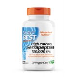 High Potency Serrapeptase 120,000 SPU 90 Veggie Caps