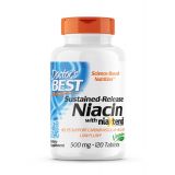 Time-Release Real Niacin 500 mg 120 Tablets