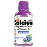 Liquid Calcium Magnesium Citrate & Vitamin D3, Blueberry, 16 fl oz (473 ml), by Bluebonnet