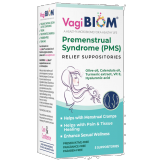 Pre-Menstrual Syndrome (PMS) Relief Suppositories - 5 Suppositories, by Biom Probiotics