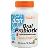 Oral Probiotic Natural Strawberry Flavor 60 Chewable Tablets