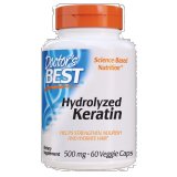 Hydrolyzed Keratin, 500 mg 60 Veggie Caps, by Doctor's Best