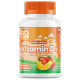 Doc's Kids Vitamin D3 Gummies, All Natural Fruit, 25 mcg (1,000 IU), 60 Gummies, by Doctor's Best