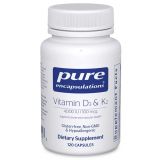 Vitamin D3 & K2, 4000 IU/100 mcg, 120 Capsules