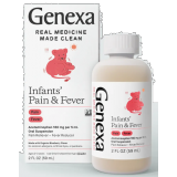 Infants' Pain & Fever, Organic Blueberry Flavor, 2 fl oz (59 mL), by Genexa