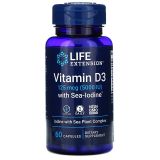Vitamin D3 with Sea-Iodine 5,000 IU 60 Capsules