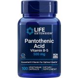Pantothenic Acid (Vitamin B-5) 500 mg 100 Vegetarian Capsules