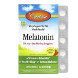 Melatonin, Natural Strawberry Lemon, 300 mcg, 30 Tablets 