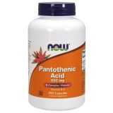 Pantothenic Acid 500 mg 250 Capsules
