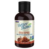 Better Stevia Zero-Calorie Liquid Sweetener, Chai Spice 2 fl oz (59 mL), by NOW