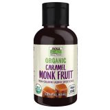 Organic Monk Fruit Caramel Zero-Calorie Liquid Sweetener 1.8 fl. oz. (53 mL), by NOW