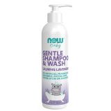 Gentle Baby Shampoo & Wash, Calming Lavender 8 fl oz (237 mL), by Now Baby