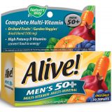 Alive! Men's 50+ Multi-Vitamin Multi-Mineral Once Daily 50 Tablets
