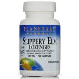 Slippery Elm with Echinacea & Vitamin C Tangerine Flavor 200 mg 100 Lozenges, by Planetary Herbals
